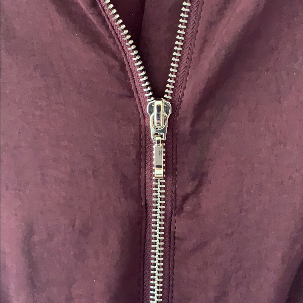 H&M Burgundy Silk Jacket - Picture 2 of 2